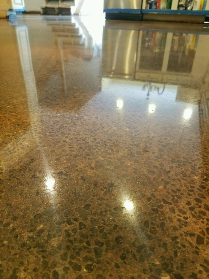 Fix Concrete Floor Imperfections With Stained/Polished Concrete
