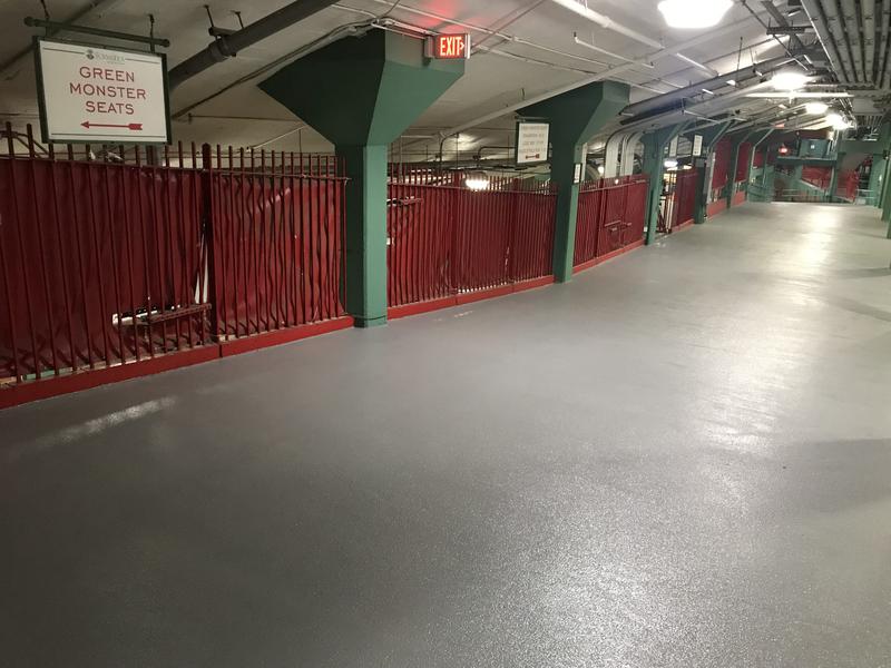Epoxy Floor Installation at Fenway Park in Boston, Massachusetts
